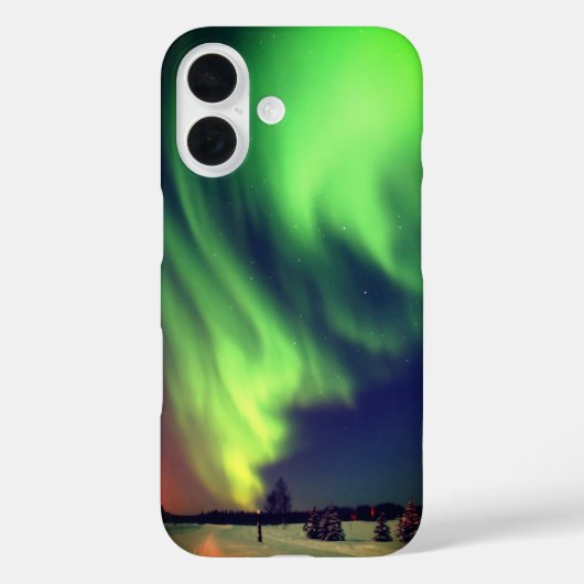 Helle grüne Alaskan Northern Lights Case-Mate iPhone Hülle (Rückseite)