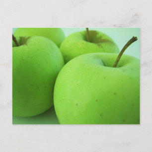 Helle Grüne Äpfel Postkarte