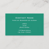 Helle grüne Imitate Glitzer Textur Visitenkarte (Rückseite)