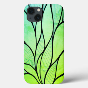 Helle grüne kreative Leave-Muster  Case-Mate iPhone Hülle