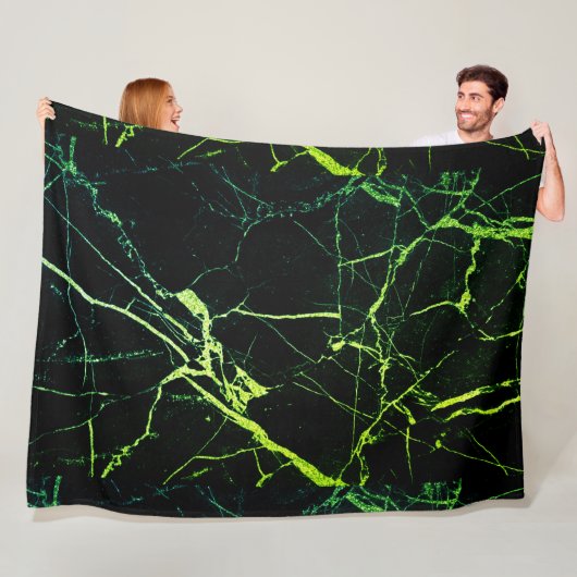 Helle grüne Marmor Fleecedecke (Beispiel)