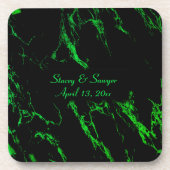 Helle grüne Marmor Getränkeuntersetzer (Vorderseite)