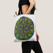 Helle grüne/navy Sternen-Mandala-Tasche Tasche (Von Nahem)