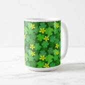 Helle grüne Shamrock-Kaffeetasse Kaffeetasse (VorderseiteRechts)