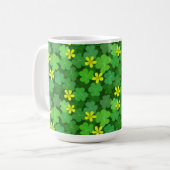 Helle grüne Shamrock-Kaffeetasse Kaffeetasse (Vorderseite Links)