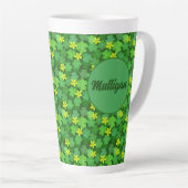 Helle grüne Shamrock-Kaffeetasse Milchtasse (Rechte Ecke)