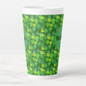 Helle grüne Shamrock-Kaffeetasse Milchtasse (Vorderseite)