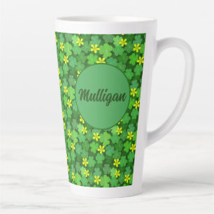 Helle grüne Shamrock-Kaffeetasse Milchtasse