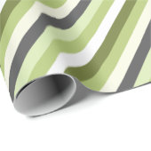 Helle, grüne Streifen aus schrägen Streifen Modern Geschenkpapier (Rolleneckpunkt)