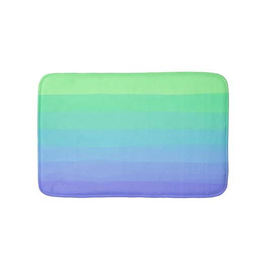 Helle Grüntöne und Blues Gradient Badematte (Vorderseite)