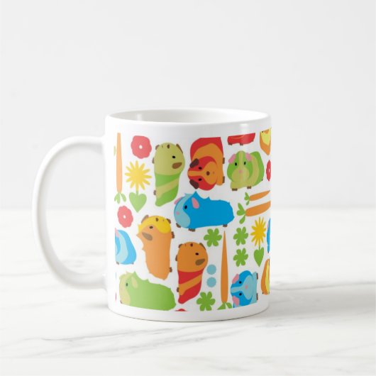 Helle Guinea Schweinepest Kaffeetasse (Links)