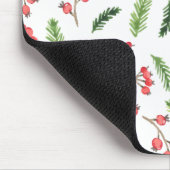 Helle Hand gezeichnet Weihnachtsmistletoe Muster Mousepad (Ecke)