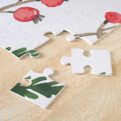 Helle Hand gezeichnet Weihnachtsmistletoe Muster Puzzle (Seite)