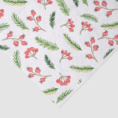 Helle Hand gezeichnet Weihnachtsmistletoe Muster Seidenpapier (Ausschnitt)