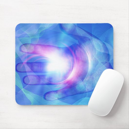 Helle Hand Mousepad (Mit Mouse)