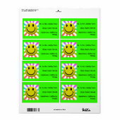 Helle Happy Face Labels (Vorne)