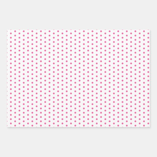 Helle, heiße Osterrosa Streifen auf knusprigen wei Geschenkpapier Set (Vorderseite 3)