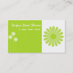 Helle heitre BlumenVisitenkarten Visitenkarte