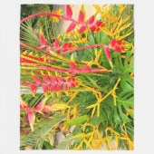 Helle Helikonien, Hummerkraut-Pflanze Fleecedecke (Vorderseite)