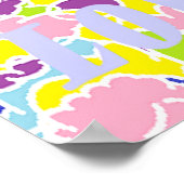 Helle, helle Liebe fast pastellfarben Poster (Ecke)