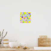 Helle, helle Liebe fast pastellfarben Poster (Küche)
