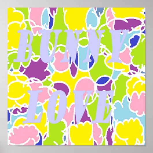 Helle, helle Liebe fast pastellfarben Poster (Vorne)