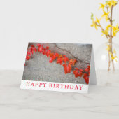 Helle Herbstblätter Geburtstagskarte Karte (Gelbe Blume)