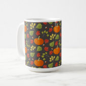Helle Herbstfarben Tasse - Kürbis - Halloween (Vorderseite Links)