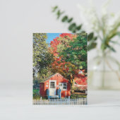 Helle Herbstfarm Postkarte (Stehend Vorderseite)