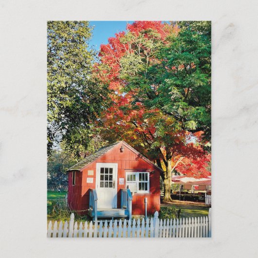 Helle Herbstfarm Postkarte (Vorderseite)