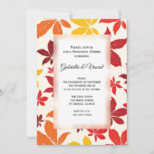 Helle Herbstlaube Hochzeitsessen Probe Einladung (Vorderseite)