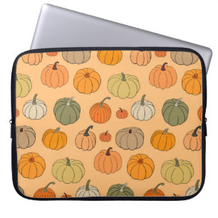Helle herbstliche Vintage-Nahtlosmuster-Hintergrun Laptopschutzhülle