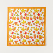 Helle Herbstuntergänge an der Grenze Wandteppich (Vorderseite)