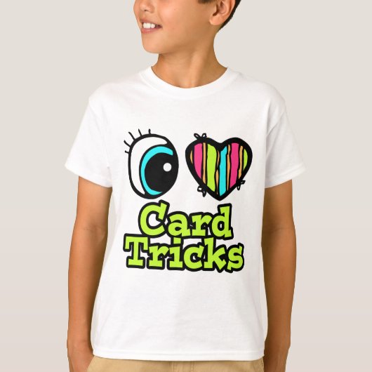 Helle Herzen I Liebe Card Tricks T-Shirt (Vorderseite)