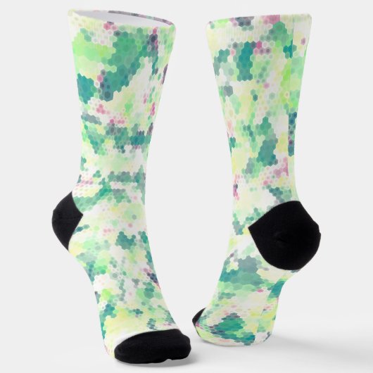 Helle Hexagon Socken (Gewinkelt)