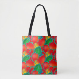 Helle Hibiskus Blume Natur Sonnenuntergang farbenf Tasche