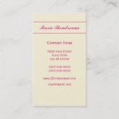 Helle Hibiskus-Blume Visitenkarte (Vorderseite)