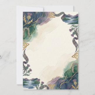 Helle Highland-Einladung mit eigenem Text Einladung