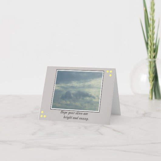 Helle Himmel-Karte Karte (Vorderseite)