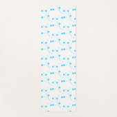 Helle Himmelblau Blumen, kleine Blumenblätter Yogamatte (Vorderseite)