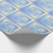 helle Himmelsfarben Geschenkpapier (Ecke)