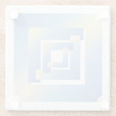 helle Himmelsfarben Glasuntersetzer (Rückseite)