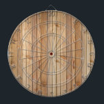 Helle hölzerne Täfelung Dartscheibe<br><div class="desc">Ein cooler Dartboard mit einer Fotografie einer hellen hölzernen Täfelung mit Knoten.</div>