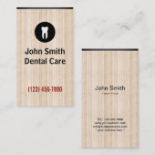 Helle hölzerne visitenkarte (Vorne/Hinten)