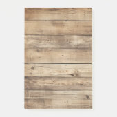 Helle Holzoptik-Barnboard Post-it Klebezettel (Vorderseite)