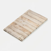 Helle Holzoptik-Barnboard Post-it Klebezettel (angewinkelt)