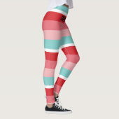 Helle, horizontale Streifen Leggings (Rechts)