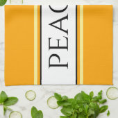 Helle, Hübsche, goldgelbe Streifen Geschirrtuch (Gefaltet)