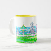 Helle Hütte Gelbe Tasse (Vorderseite Links)