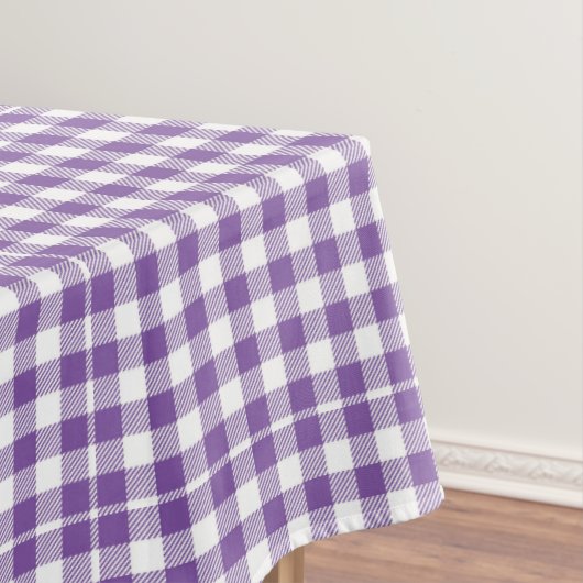 Helle Hütte Moderne Gingham Classic Lila Tischdecke (Beispiel)
